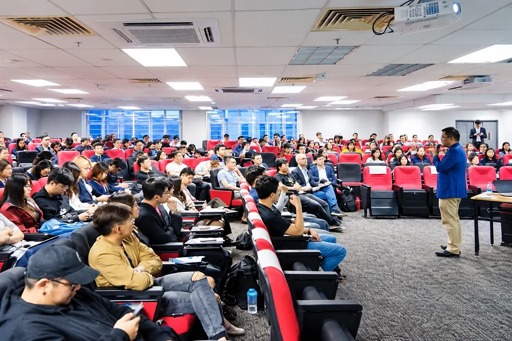 Lecture hall audience