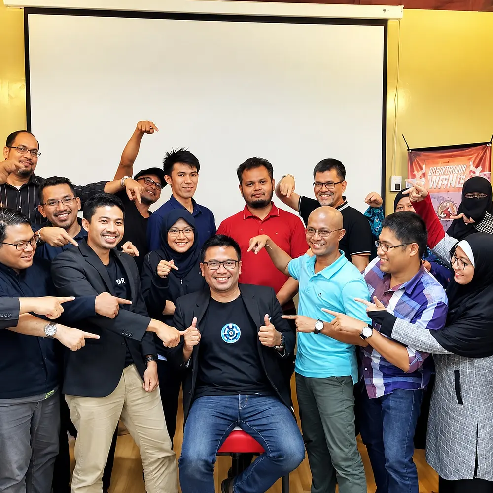 Group photograph with participants
